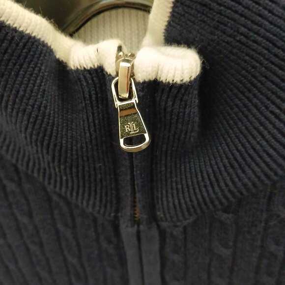 🌟Host Pick! ✨️ Ralph Lauren Cotton Zip-Up Sweater✨️🎊 - Picture 4 of 8